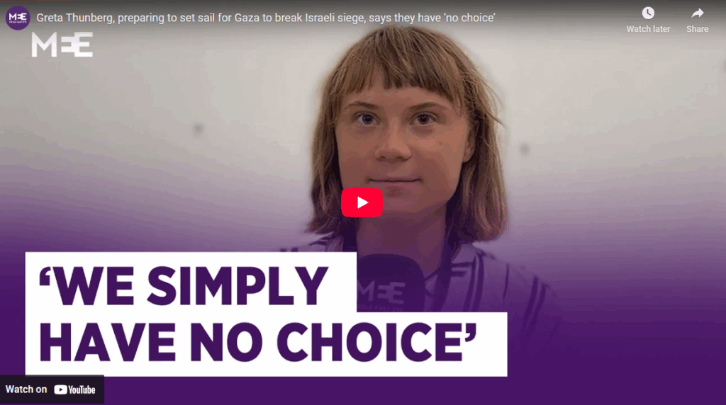 Greta Thunberg on Gaza